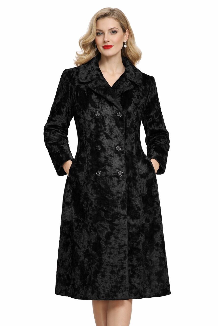 1970s Cohen & Ruskin Genuine Sheared Fur Black Coat USA made Medium